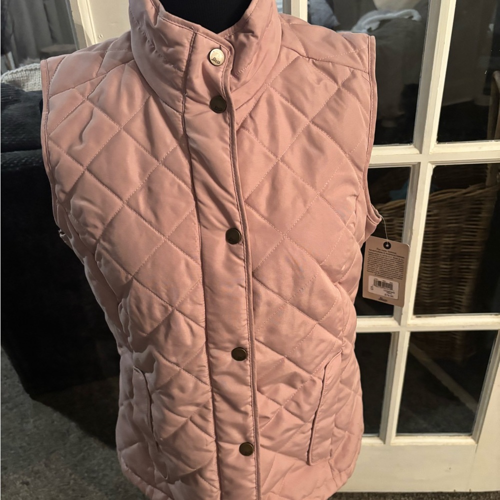 G.H. Bass & Co. Pink Quilted Puffer Vest